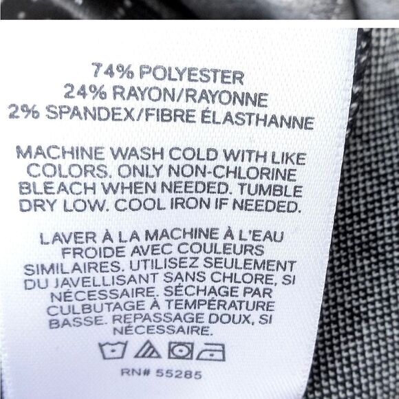 🍍3/$15🍍 Express Black & White Dot Front Tie Top - Picture 6 of 6